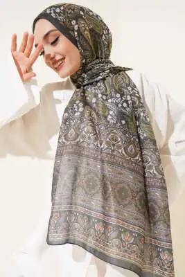 Paisley Rüyası Serisi Şal Zümrüt - Başörtüsü