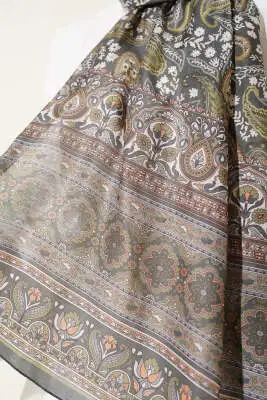 Paisley Rüyası Serisi Şal Zümrüt - Başörtüsü