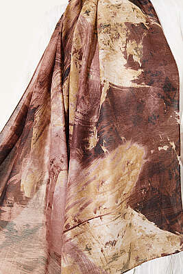 Palet Desen Vio Light Şal Toprak - Başörtüsü