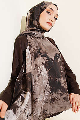 Palet Desen Vio Light Şal Vizon - MODA KAŞMİR