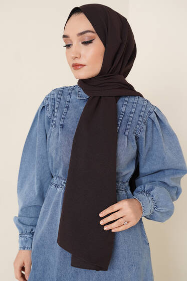 Pamuk Cazz Şal İpek Serisi Acı Kahve - Black&White