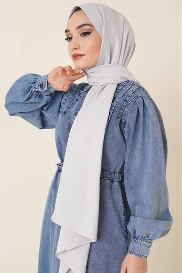 Pamuk Cazz Şal İpek Serisi Gümüş - Black&White