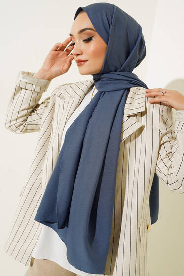 Pamuk Cazz Şal İpek Serisi Koyu Füme - Black&White