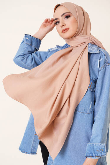 Pamuk Cazz Şal İpek Serisi Kum Bej - Black&White