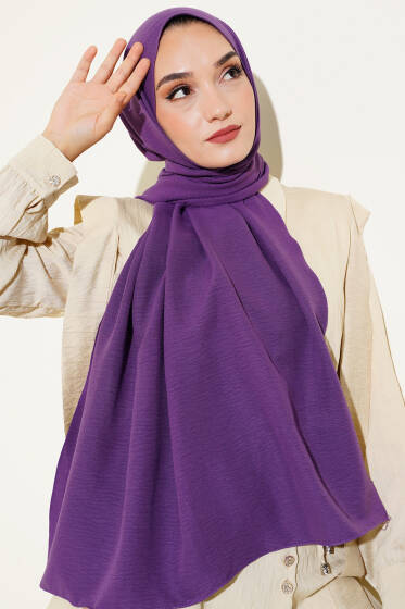 Pamuk Cazz Şal İpek Serisi Menekşe - Black&White