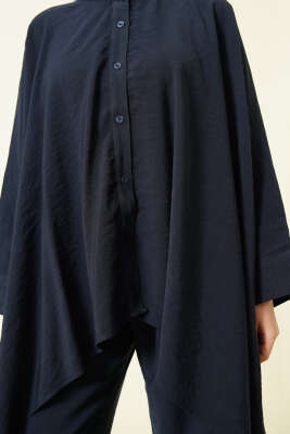 Pançolu Oversize Tensel İkili Takım Lacivert - İkili Takım