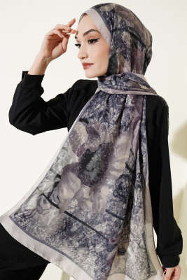 Papelya Desen Modal Liva Şal Bej - Başörtüsü