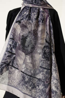 Papelya Desen Modal Liva Şal Bej - Başörtüsü