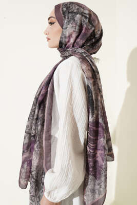 Papelya Desen Modal Liva Şal Soft Kahve - Yılın Fırsatı