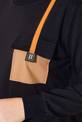 Paraşüt Cep Model Tunik Siyah - Tunik