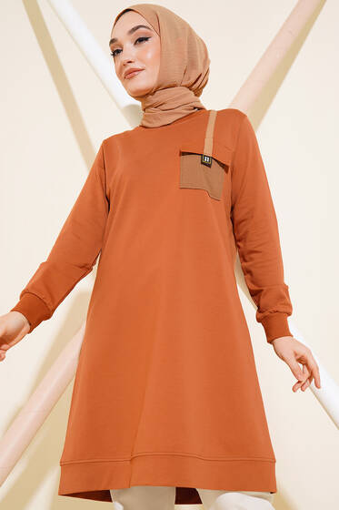 Paraşüt Cep Model Tunik Taba - Tunik