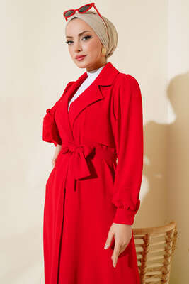 Parça Detaylı Kap Kırmızı - Yılın Fırsatı