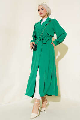 Parça Detaylı Kap Yeşil 