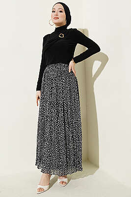 Parça Detaylı Tokalı Sandy Bluz Siyah - Bluz