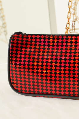 Parlak Desenli Fermuarlı Makyaj Çantası Asorti 10 - Günün Seçilenleri