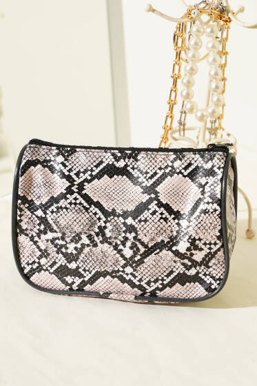 Parlak Desenli Fermuarlı Makyaj Çantası Asorti 14 - Günün Seçilenleri