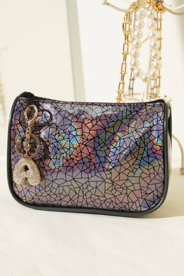 Parlak Desenli Fermuarlı Makyaj Çantası Asorti 15 - Günün Seçilenleri