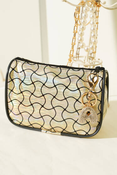 Parlak Desenli Fermuarlı Makyaj Çantası Asorti 16 - Günün Seçilenleri