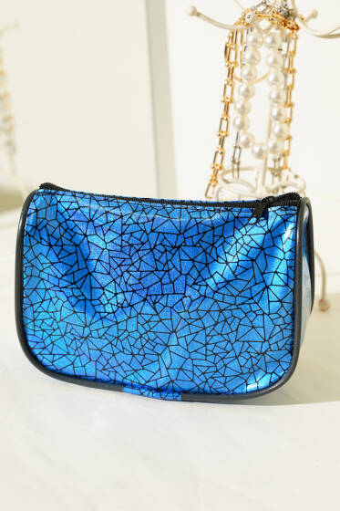 Parlak Desenli Fermuarlı Makyaj Çantası Asorti 2 - Günün Seçilenleri