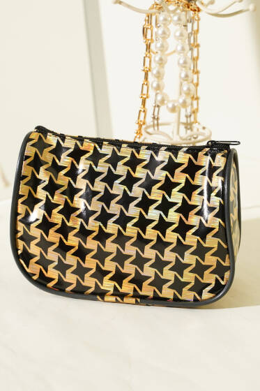 Parlak Desenli Fermuarlı Makyaj Çantası Asorti 9 - Günün Seçilenleri