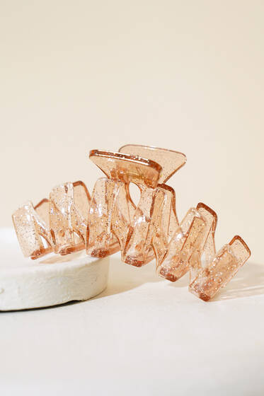 Parlak Zikzak Mandal Toka Kahve - Toka