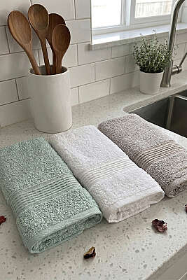 Pastel Serisi 3'lü Mutfak Havlu Seti Asorti 3 - MAHİR HAVLU