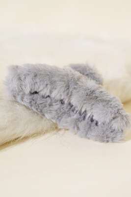 Peluş Mandal Toka Gri - Toka