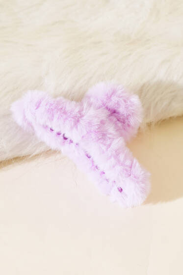 Peluş Mandal Toka Lila - Toka