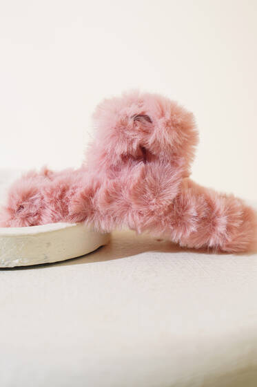 Peluş Mandal Toka Pudra - Toka