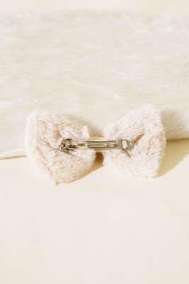 Peluş Otomatik Toka Bej - Toka