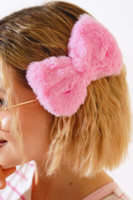 Peluş Otomatik Toka Pembe - Toka