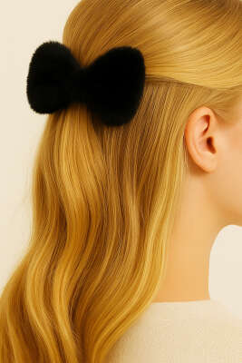 Peluş Otomatik Toka Siyah - Toka