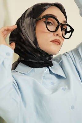 Penç Desen Lina Eşarp Antrasit - Başörtüsü