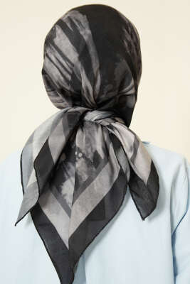 Penç Desen Lina Eşarp Antrasit - Başörtüsü