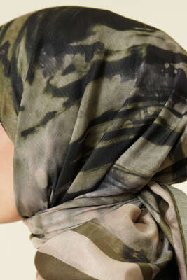 Penç Desen Lina Eşarp Haki - Başörtüsü