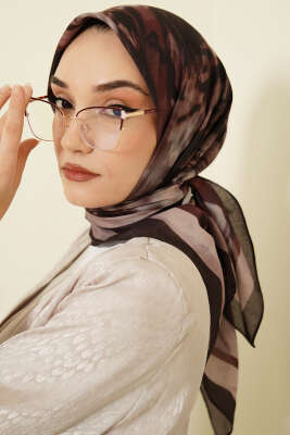 Penç Desen Lina Eşarp Siyah Bej 