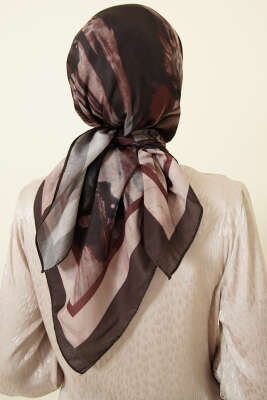 Penç Desen Lina Eşarp Siyah Bej - Başörtüsü