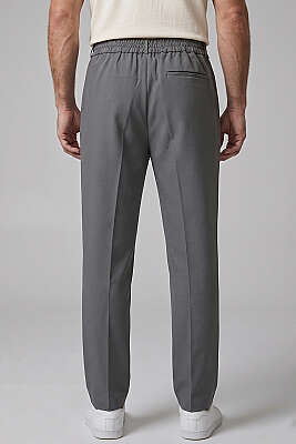 Pensli Erkek Baggy Erkek Kumaş Pantolon Füme - Erkek Pantolon