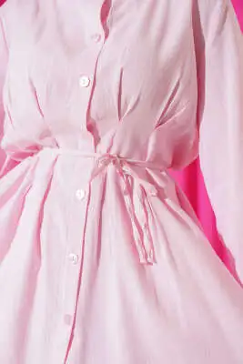 Pensli İp Detaylı Tunik Pembe - Tunik