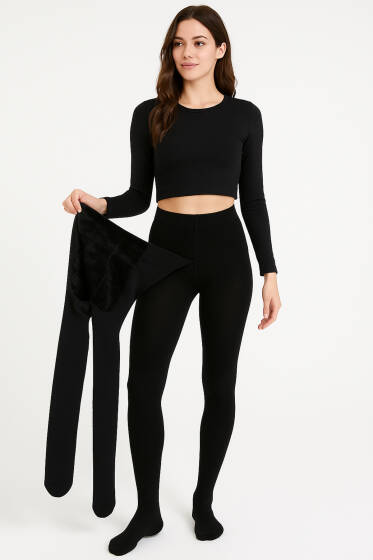 Penti Termal Külotlu Çorap 500 Siyah - Külotlu Çorap