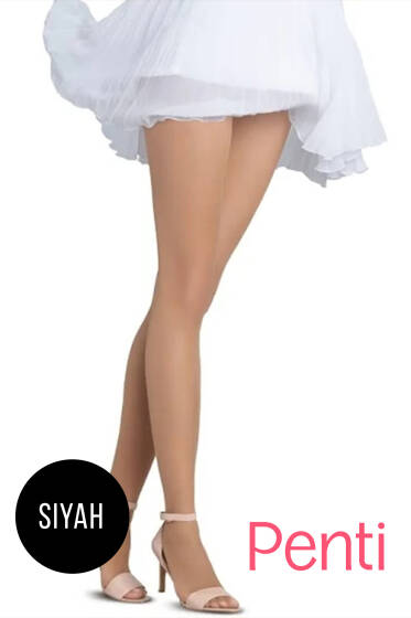 Penti Yaz İnceliği 8 Den Külotlu Çorap 500 Siyah - Penti