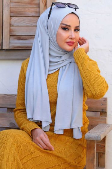 Penye Şal Gri -05 - Penye Şal