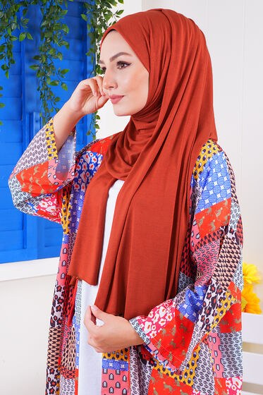 Penye Şal Kiremit - Penye Şal