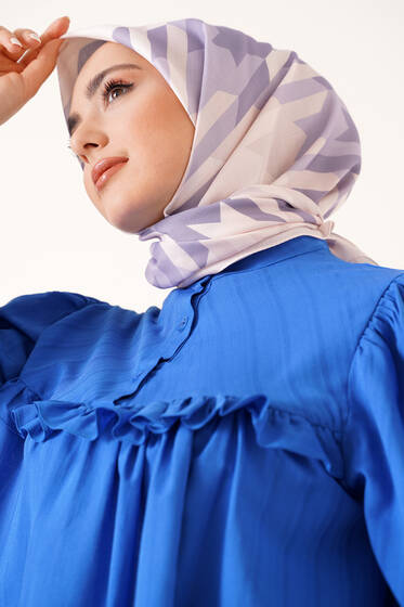 Pera Eşarp Lila - Black&White