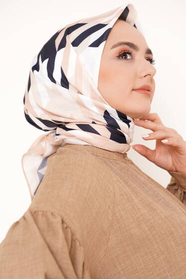 Pera Eşarp Ten - Black&White