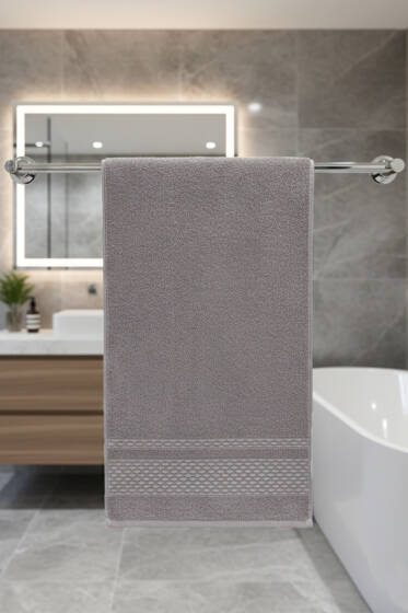 Petek Desenli El Havlusu Gri - HAVLU TAKIMLARI