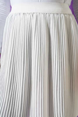 Pile Detaylı Gömlek Altı İçlik Beyaz - Kadın İçlik