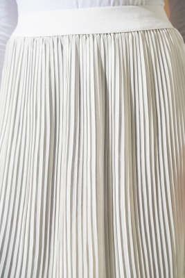 Pile Detaylı Gömlek Altı İçlik Ekru - Kadın İçlik