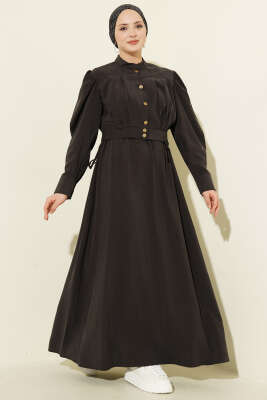 Pile Detaylı Jile Elbise Takım Siyah - HEWES