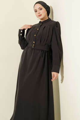 Pile Detaylı Jile Elbise Takım Siyah - Elbise